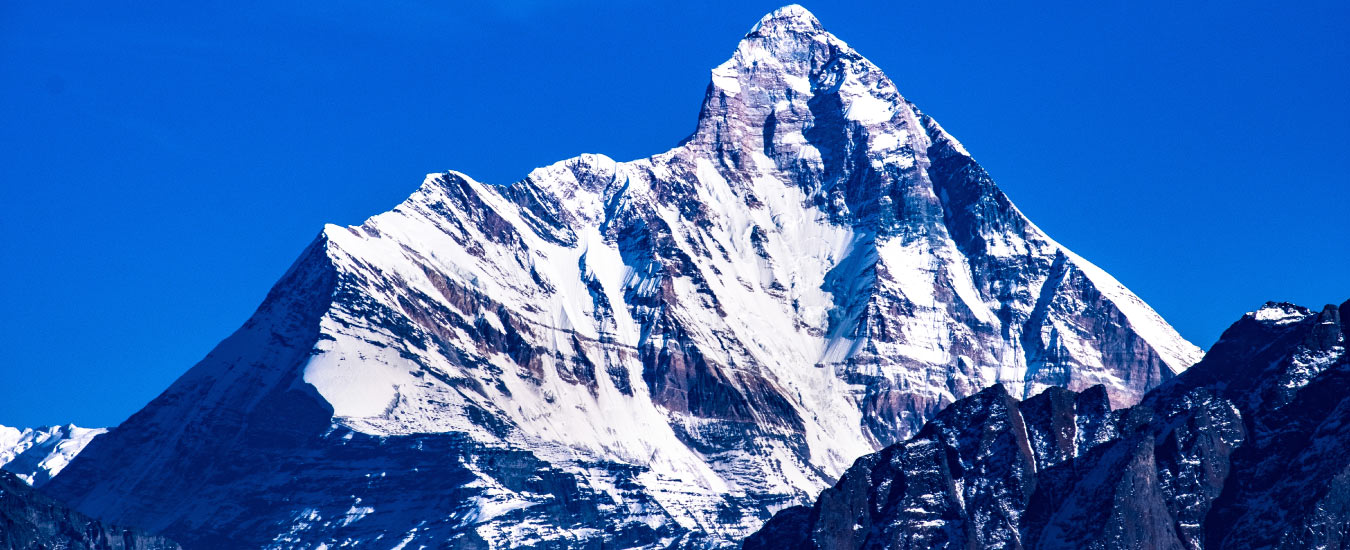 Majestic views of Nanda Devi, at Chaukori